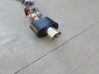 BMW Exhaust System Modified with Flowmaster Muffler and Center Catalytic Converters 18307555350 2006-2008 E85 E86 Z46